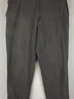 Columbia Mens Canvas Cargo Utility Pants Gray Work Hiking Cotton 207 Size 40x32